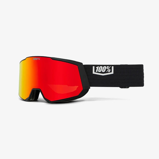 Antiparra 100% Snowcraft XL Black Red Hyper Red Lens