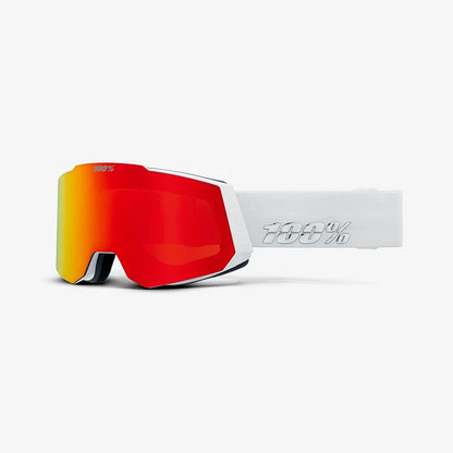 Antiparra 100% Snowcraft White red Hyper red lens